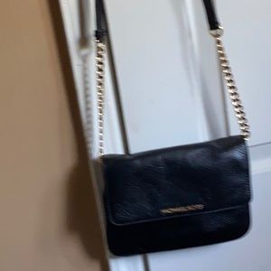 Leather Michael Kors crossbody purse